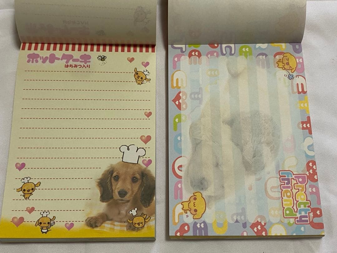 【平成 当時物 レア】犬 実写 メモ シール付き