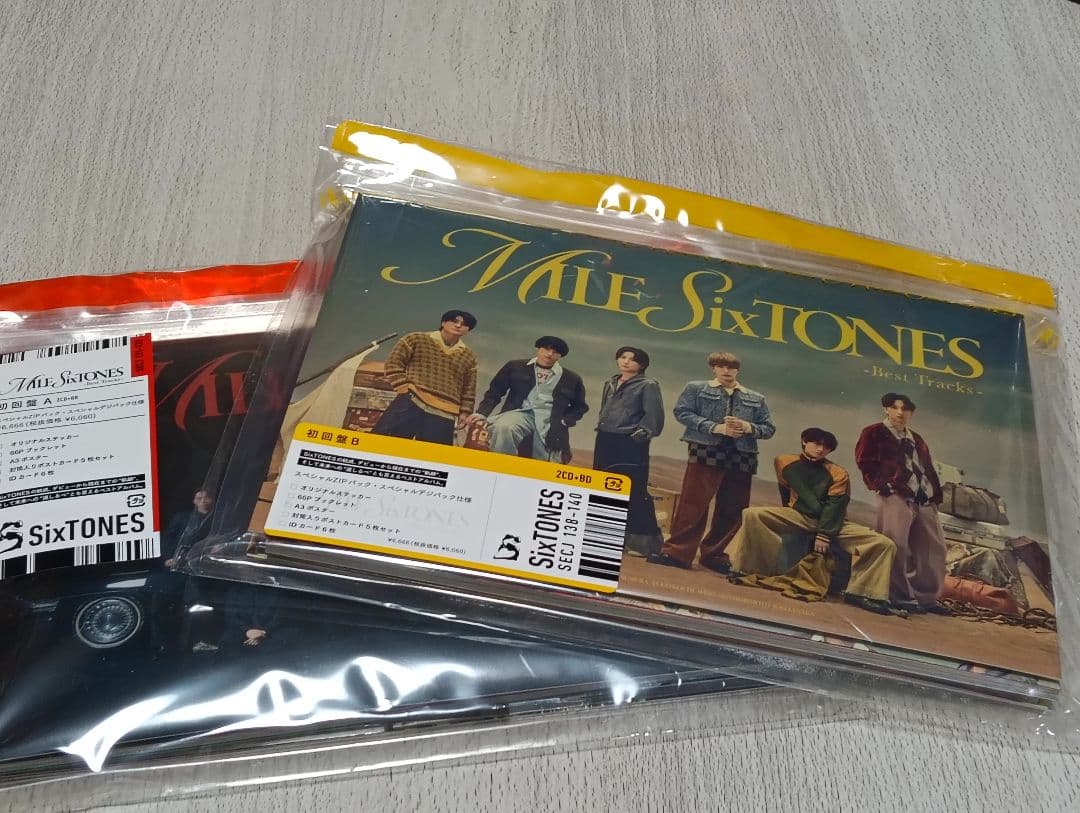 SixTONES MILE 初回限定盤A、B、通常盤セット(全ての特典未開封)