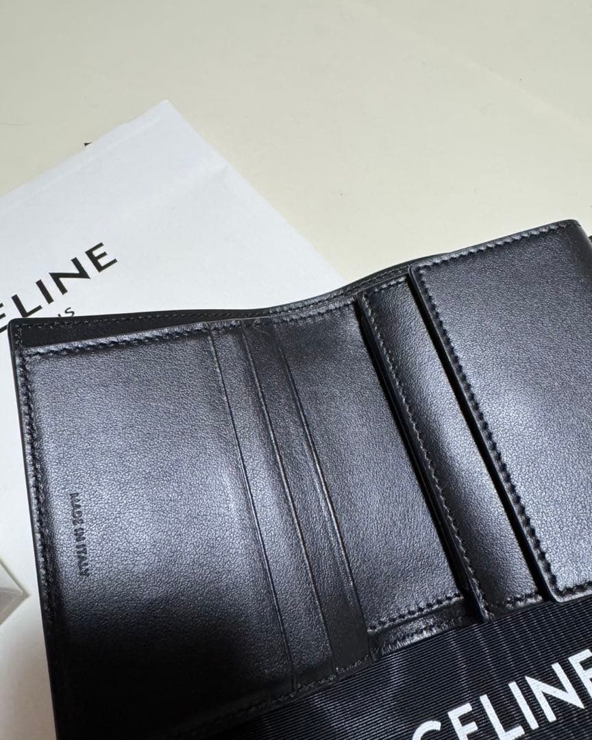 CELINE 三つ折り財布 ブラック
