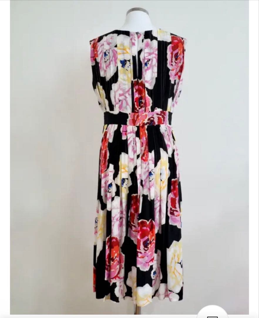 ワンピース Dress CHANEL Floral Silk Camellia Size36