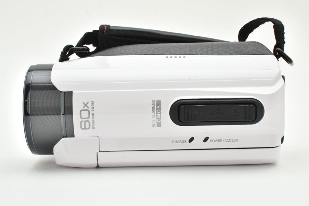 JVC Everio ビデオカメラ ホワイト フルHD録画対応 60倍ズーム