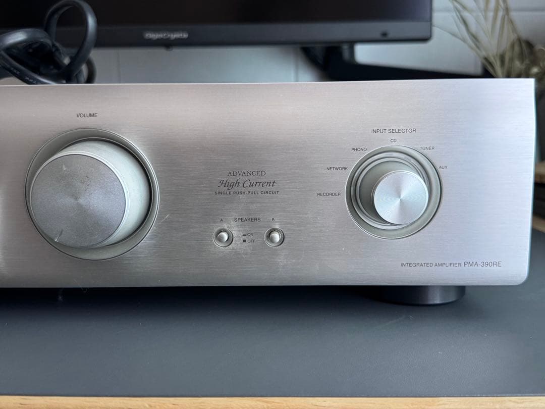 【ジャンク品】 DENON PMA-390RE シルバー プリメインアンプ