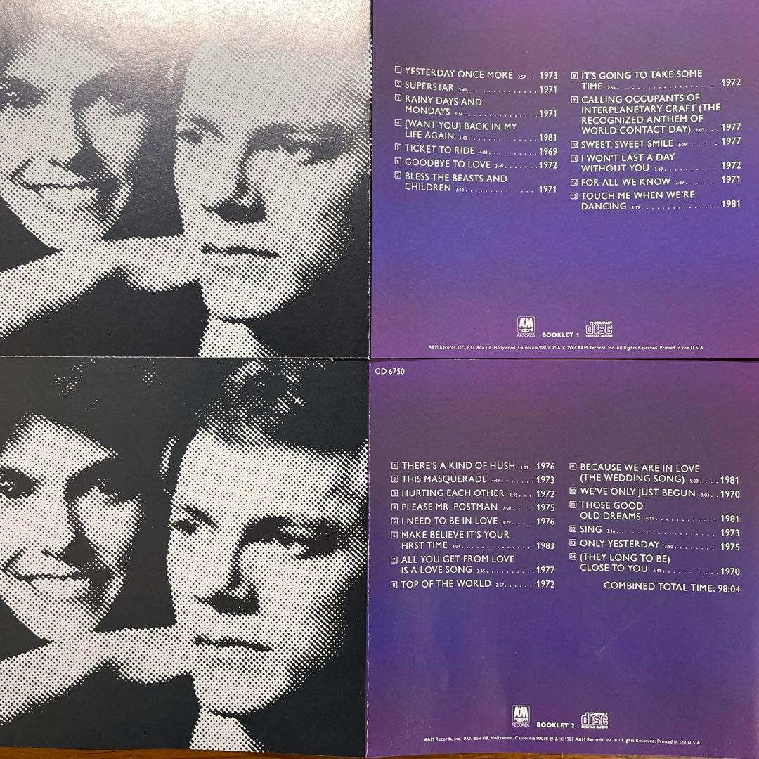 Carpenters／Yesterday Once More／CD2枚／激レア