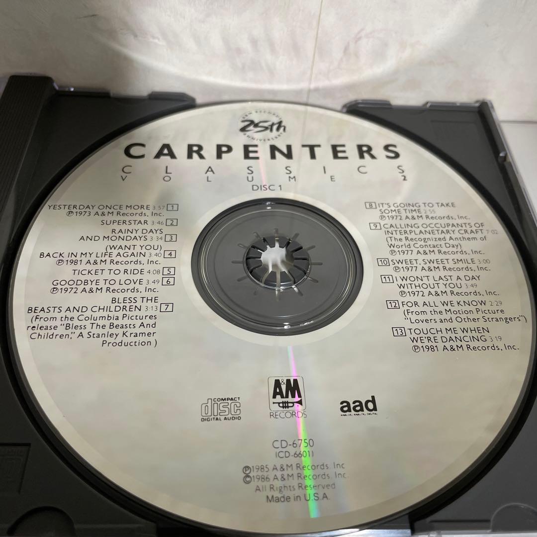 Carpenters／Yesterday Once More／CD2枚／激レア