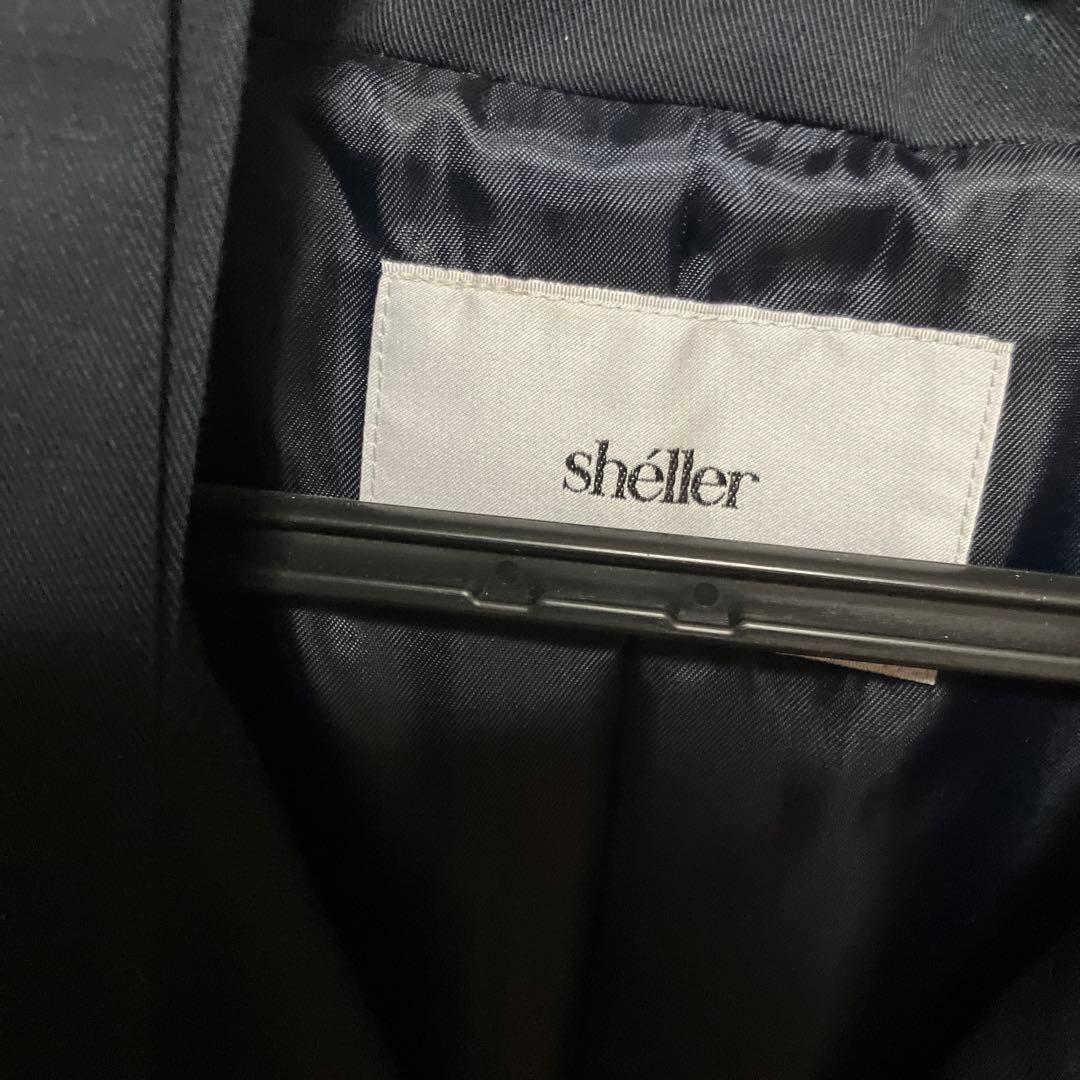 sheller トレンチコート　初期　ネイビー