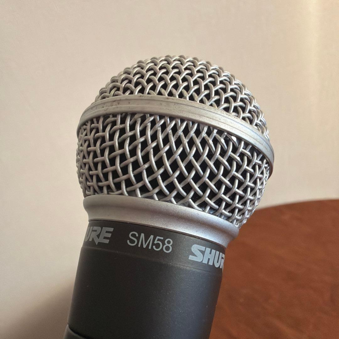 お*こ様 SHURE SM58 ダイナミックマイク スタンド付き