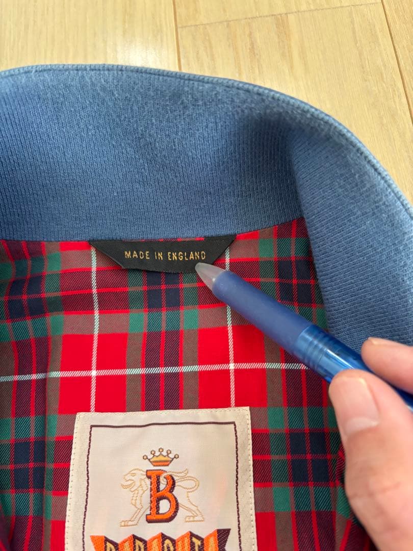 【英国製】BARACUTA G9 ハリントンジャケット ブルー 36 バラクータ