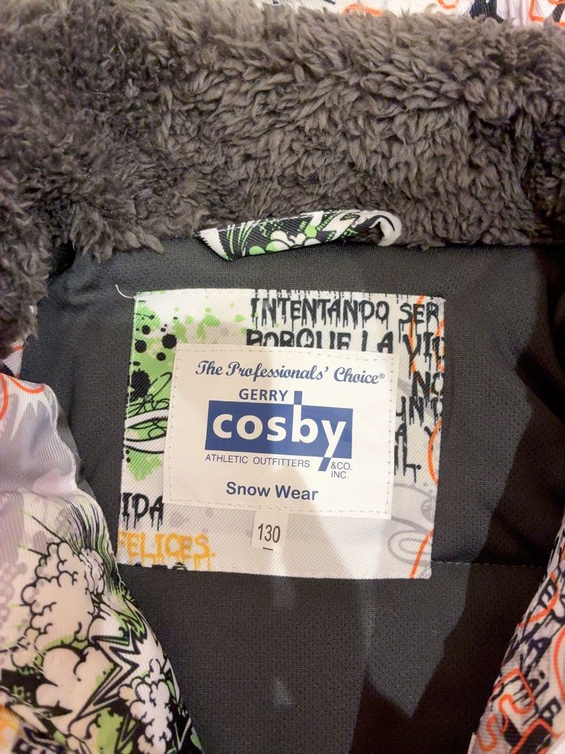 130 新品【メルカリ市限定】スノボー　スノーウェア cosby 上下セット
