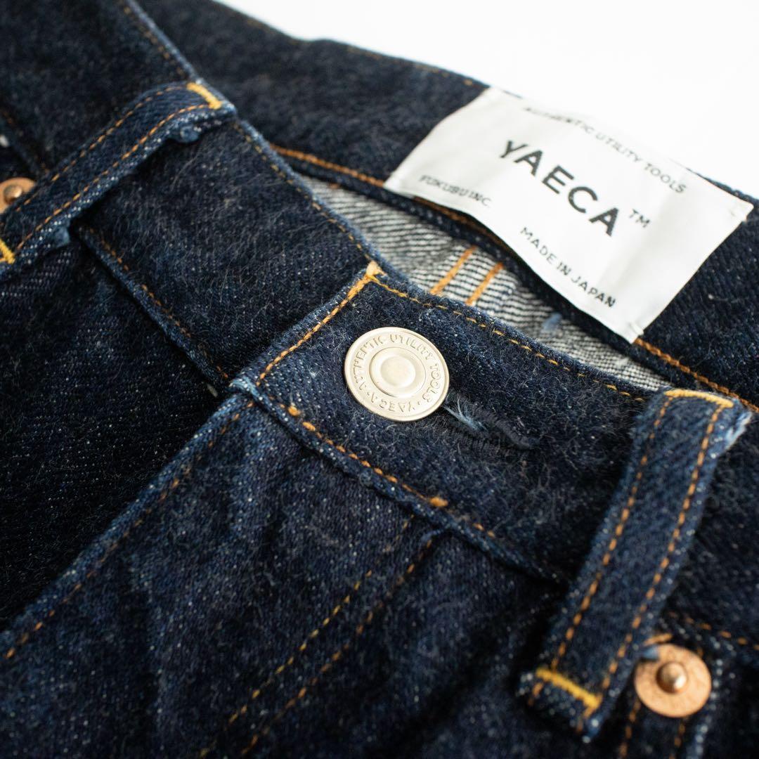 YAECA MEN ワイドストレートデニムパンツ インディゴ 30 13-14W