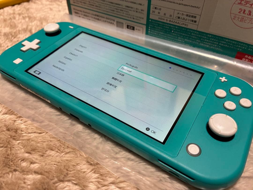 Nintendo Switch Lite ターコイズ 本体　ジャンク