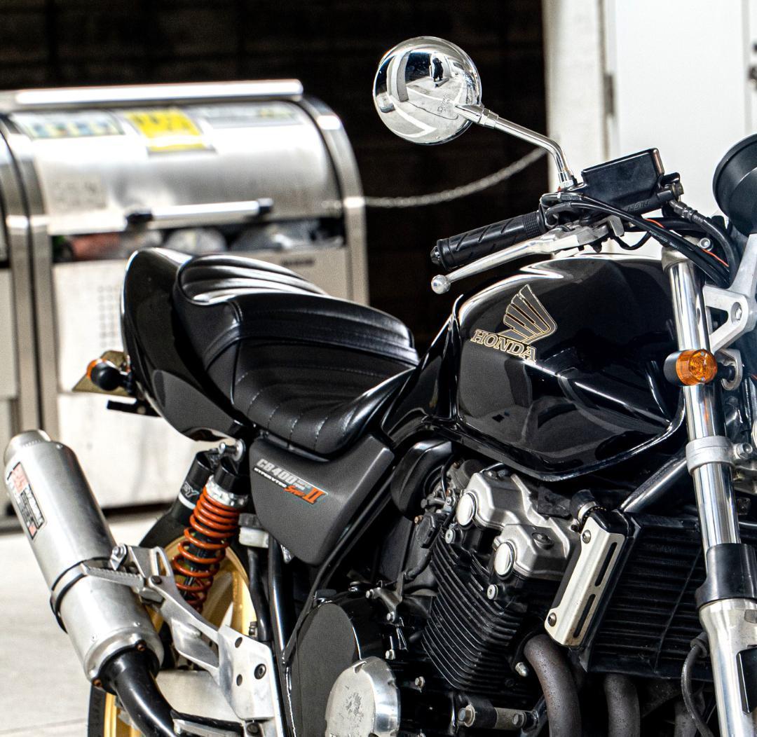 NC39　NC42　タックロールシート　黒皮/CB400SF取付参考画像有
