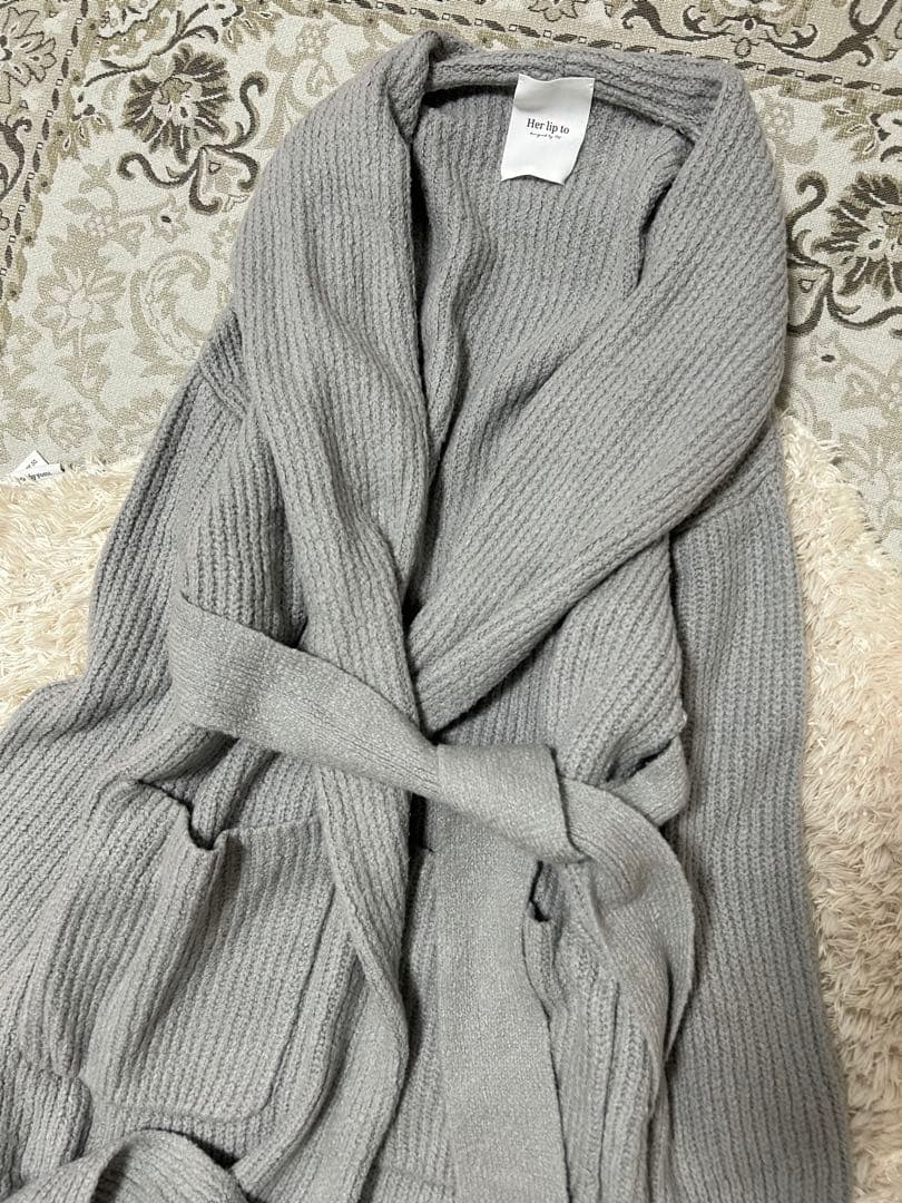 新品 ハーリップトゥ Cozy Knit Lounge Robe ローブ ガウン