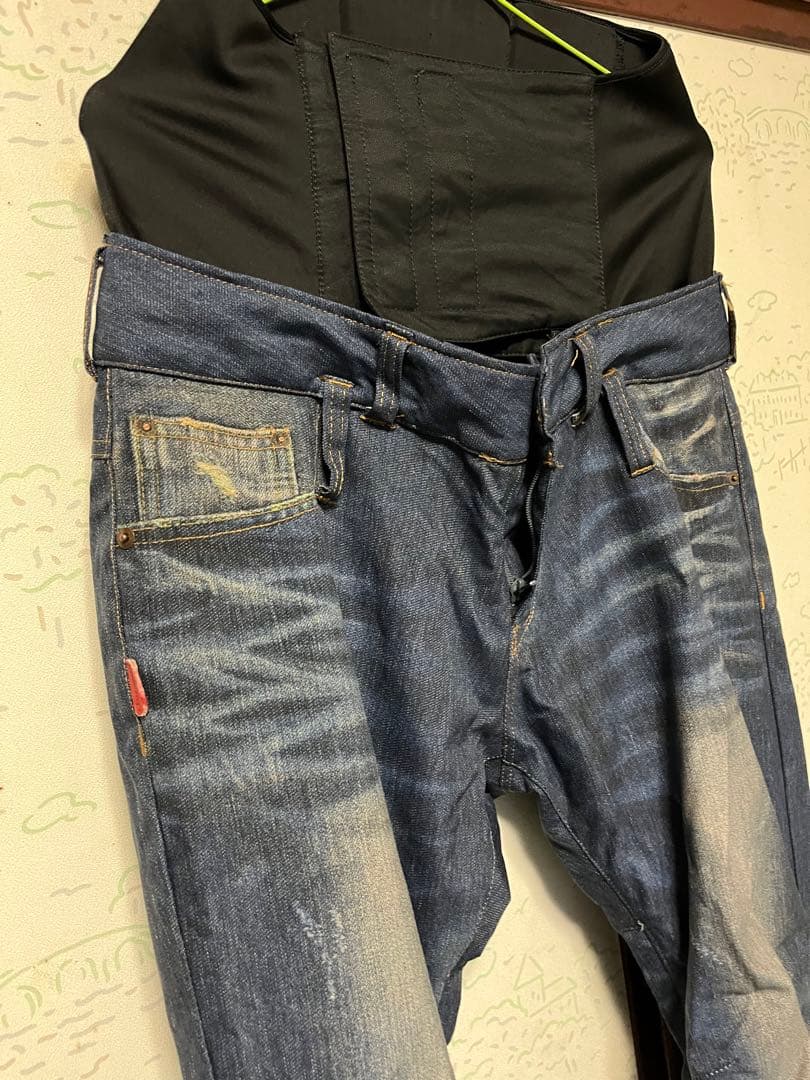 カ*ル様 美品 キスマーク デニム柄 スノボパンツGACKT ガクト ルージュ・