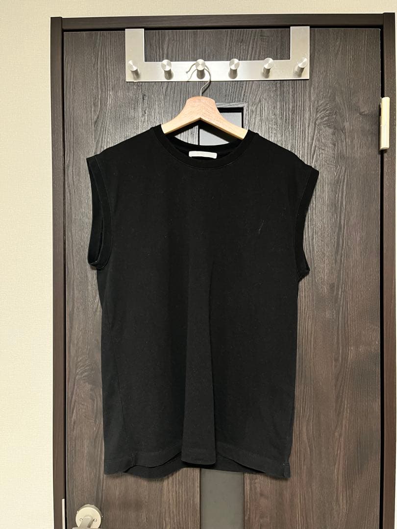 HELMUT LANG ブラック オンス厚めタンクトップ　23SS 深水光太