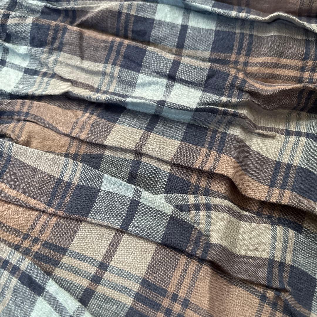 ボ*ン様 春色⭐︎美品ICHI Antiquites チェックリネンスカートロン