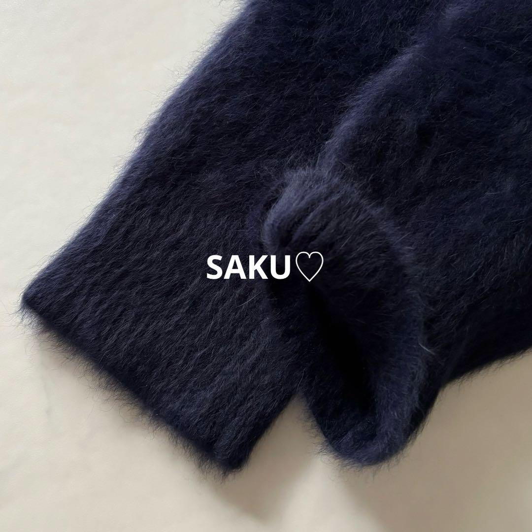 MMRR❣️美品❣️定価3.7万 ICB フォックスカシミヤ カーディガン S