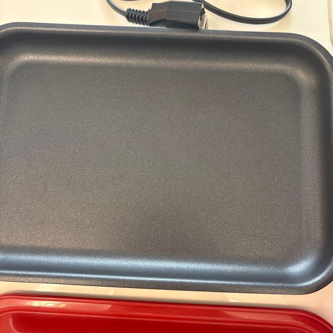 【超美品‼️】BRUNO レッド たこ焼き用・お鍋用・ホットプレート用