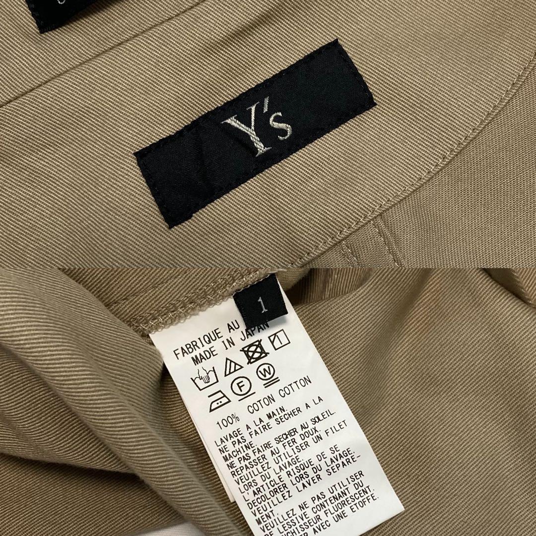 Y's ワイズ 24PRE コットンツイル ステンカラーコート ベージュ1