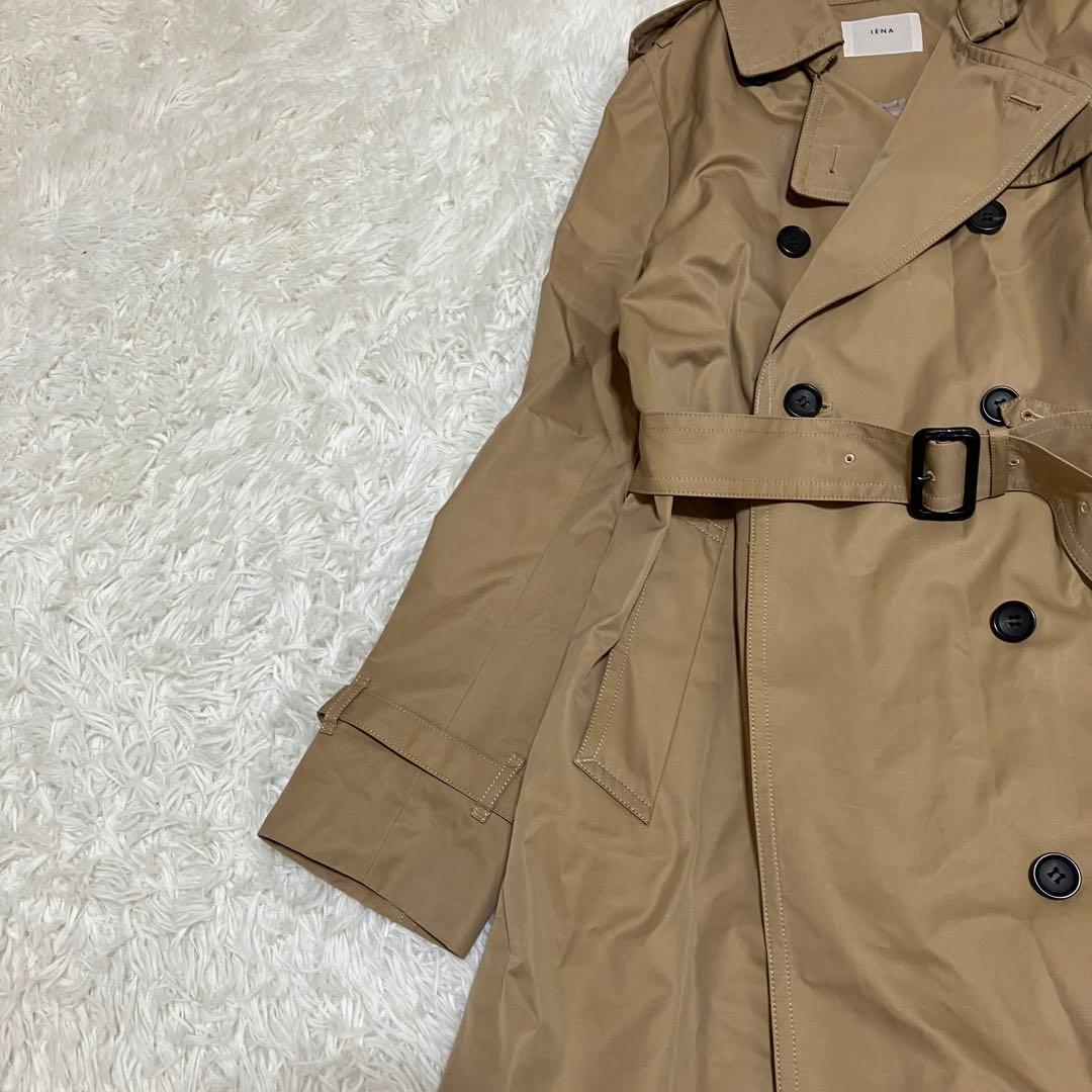 イエナ IENA ハイカウントギャバロングトレンチコート ４０