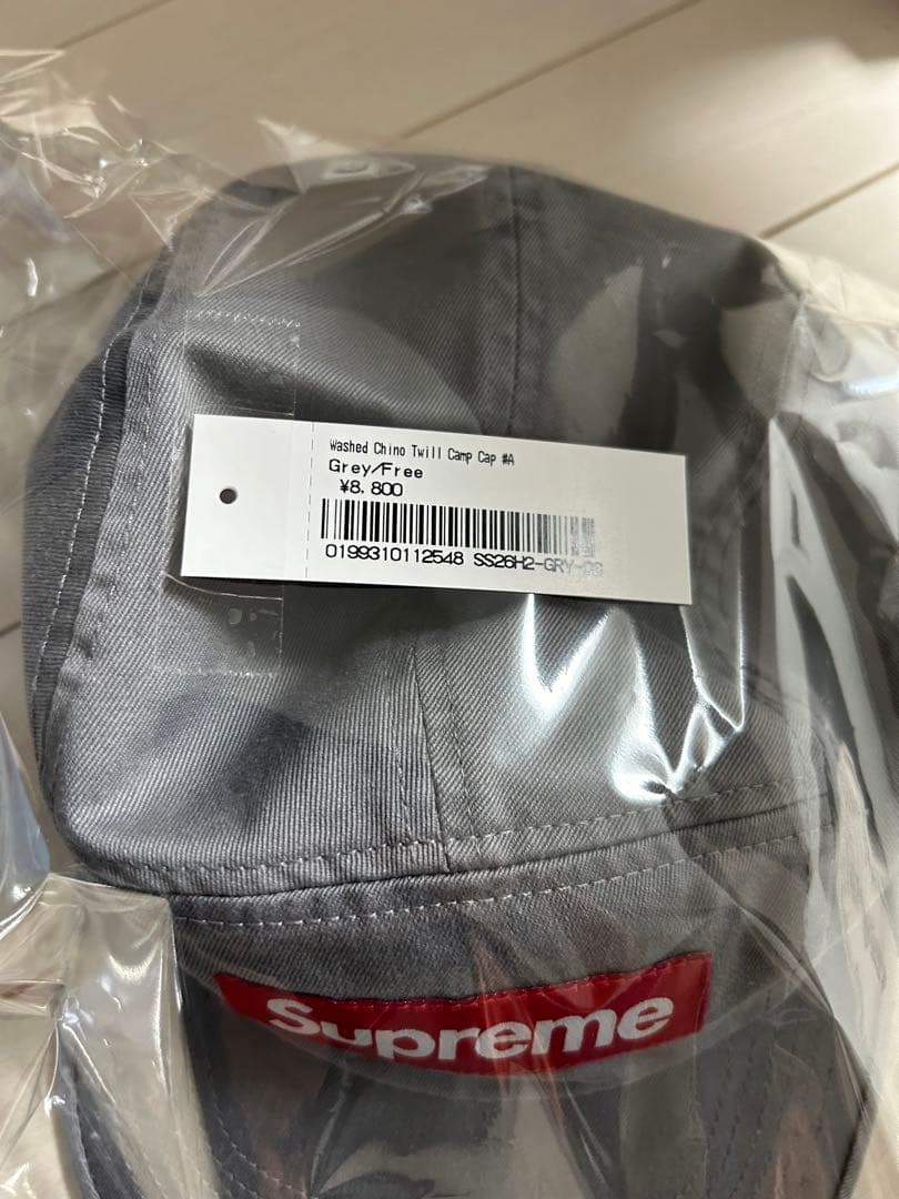 帽子 Supreme Washed Chino Twill Camp Cap 26ss