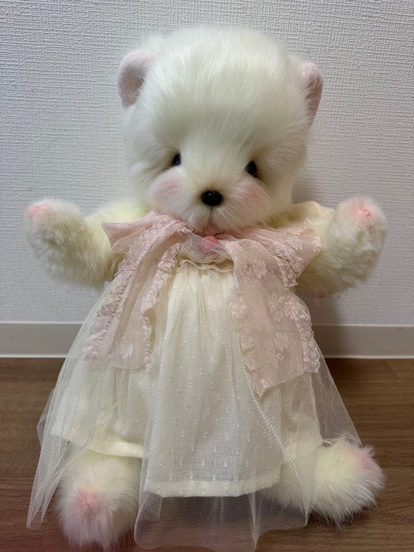 国内作家様作　テディベア　フワフワの真っ白クマさん