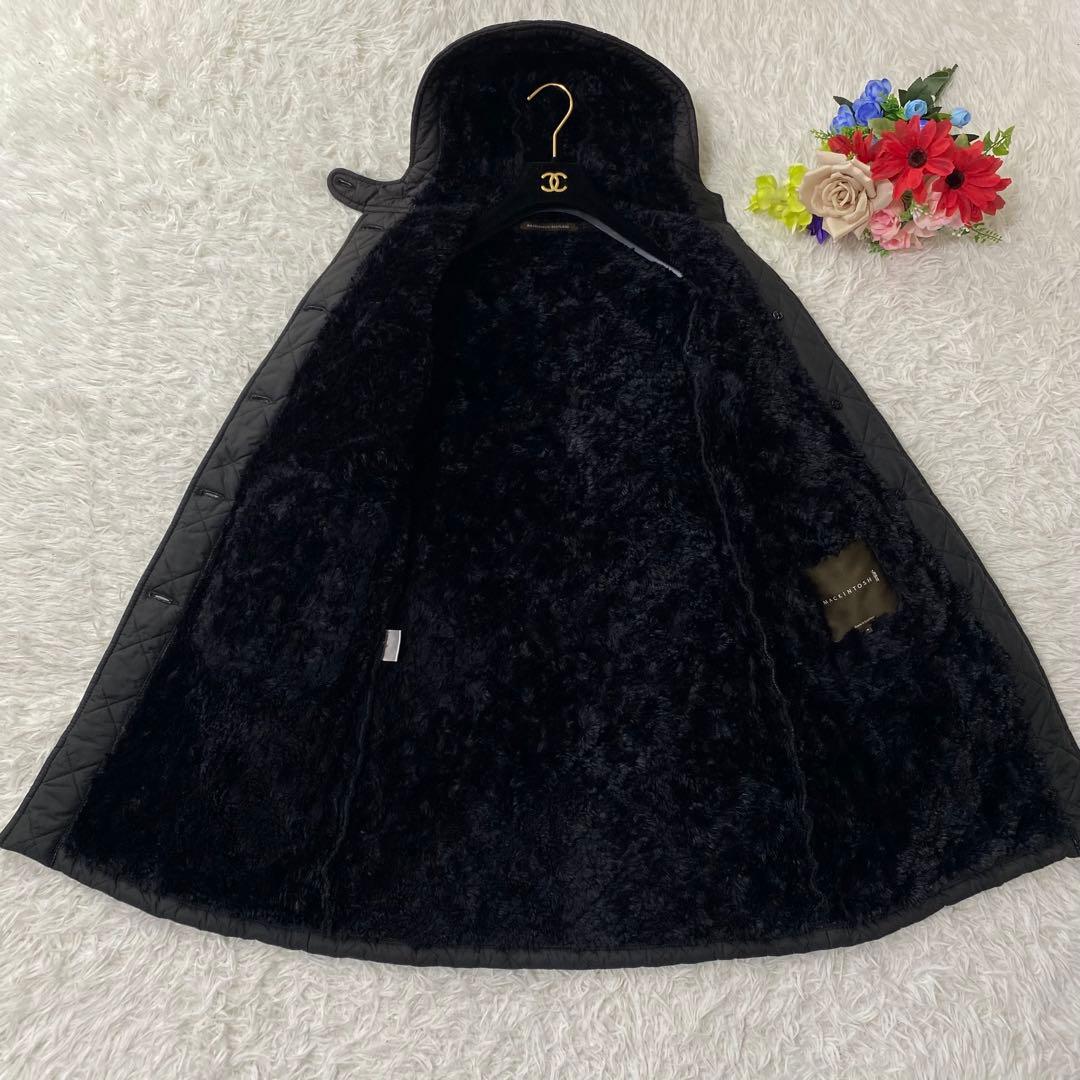 美品✨MACKINTOSH マッキントッシュ　キルティングコート　ロング　ボア