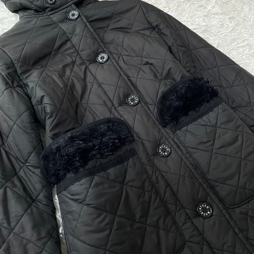 美品✨MACKINTOSH マッキントッシュ　キルティングコート　ロング　ボア