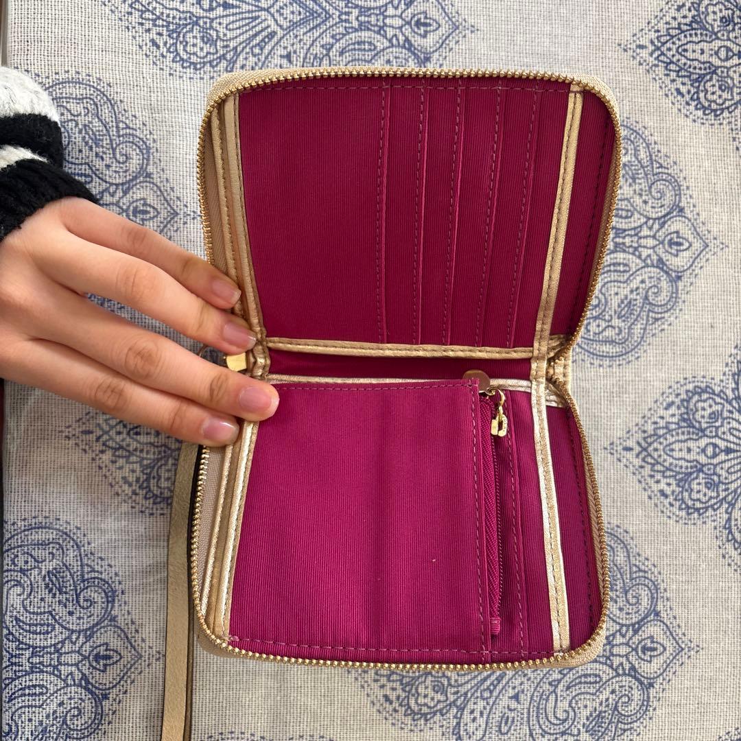 COACH チェック柄 二つ折り財布