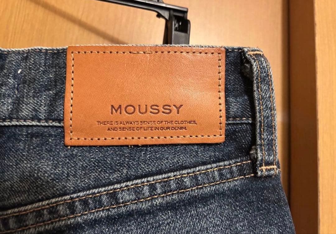 MOUSSY MVS D/BLU FLARE 25inch 美品　即日配送