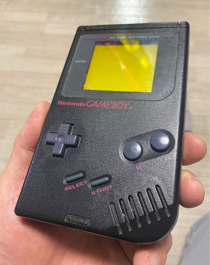 【希少品】初代ゲームボーイの同型機の黒色+カセット15個セット