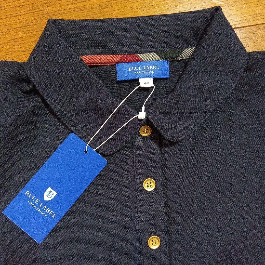 新品　ブルーレーベル　クレストブリッジ ネイビー ポロシャツ 40 バーバリー