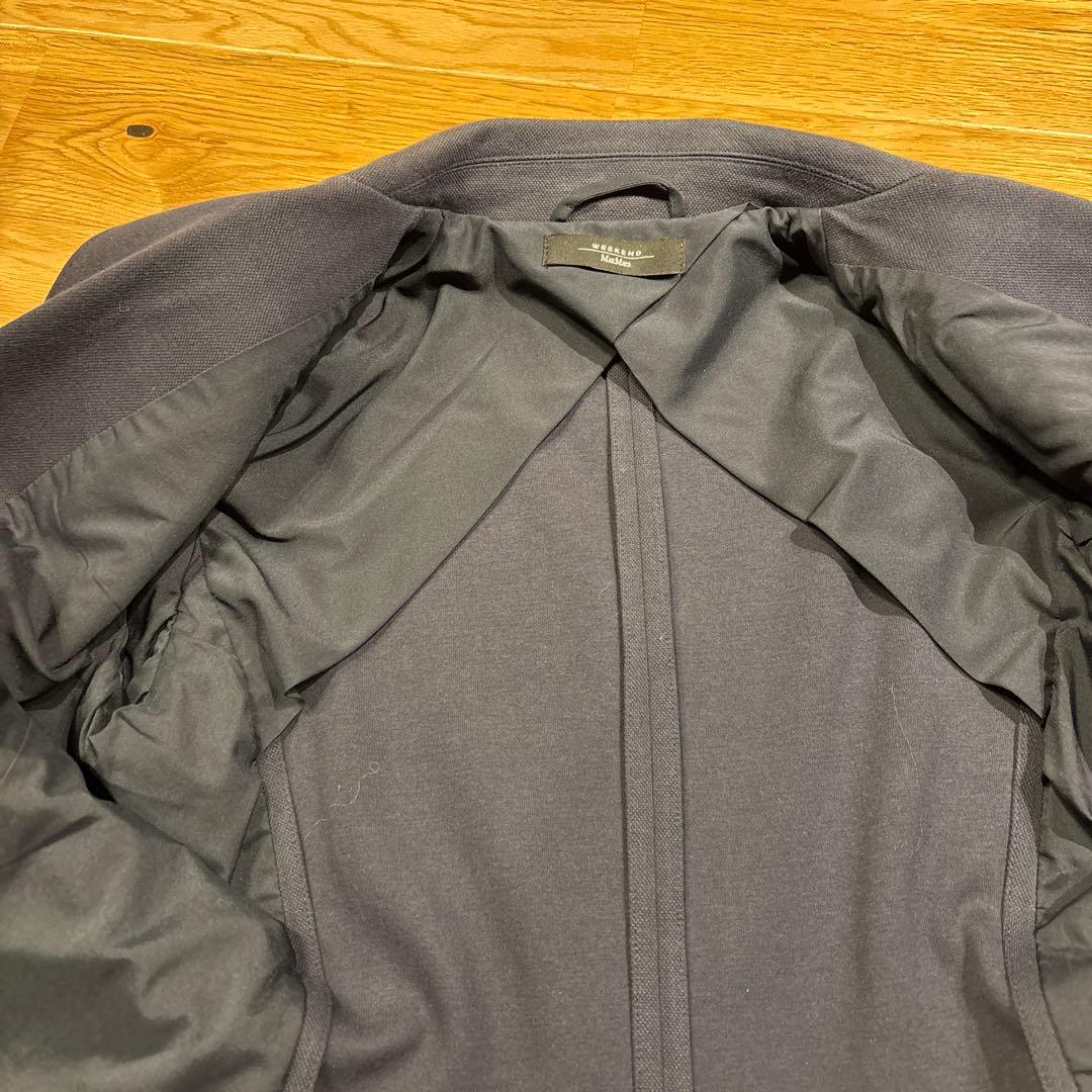 Max Mara WEEKEND 紺色シングル金ボタンブレザー大きめMサイズ