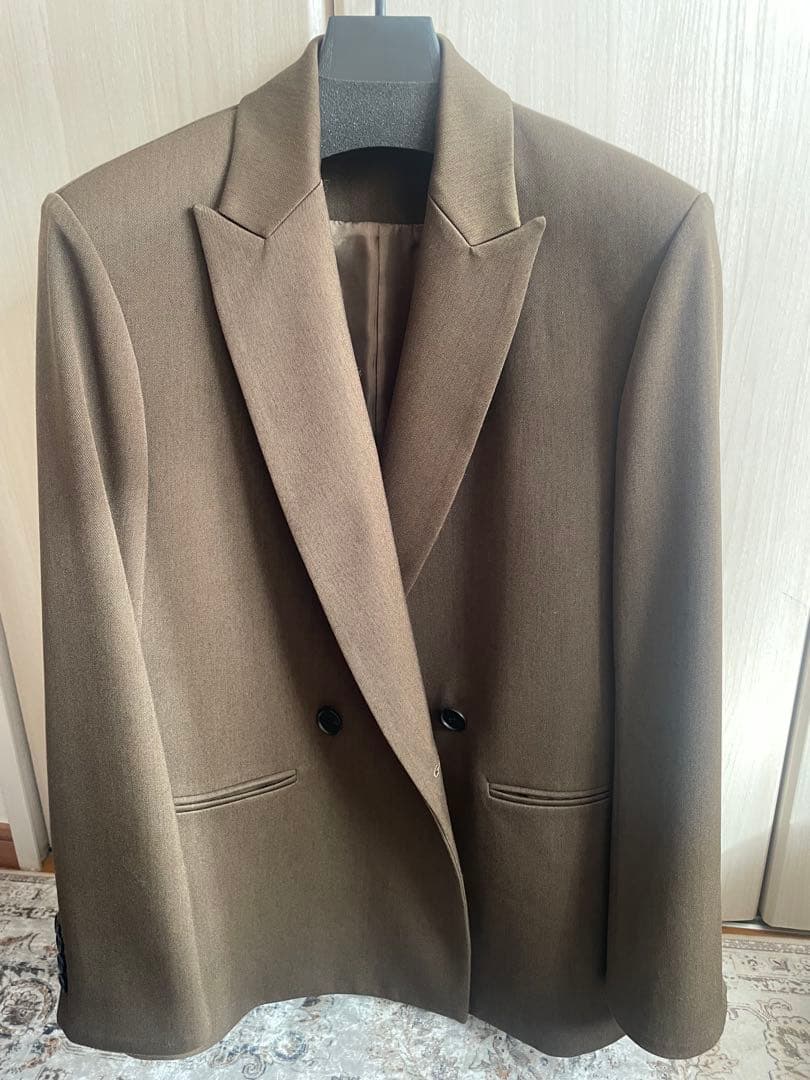 ジャケット・アウター Double breasted blazer (-olive brown-)
