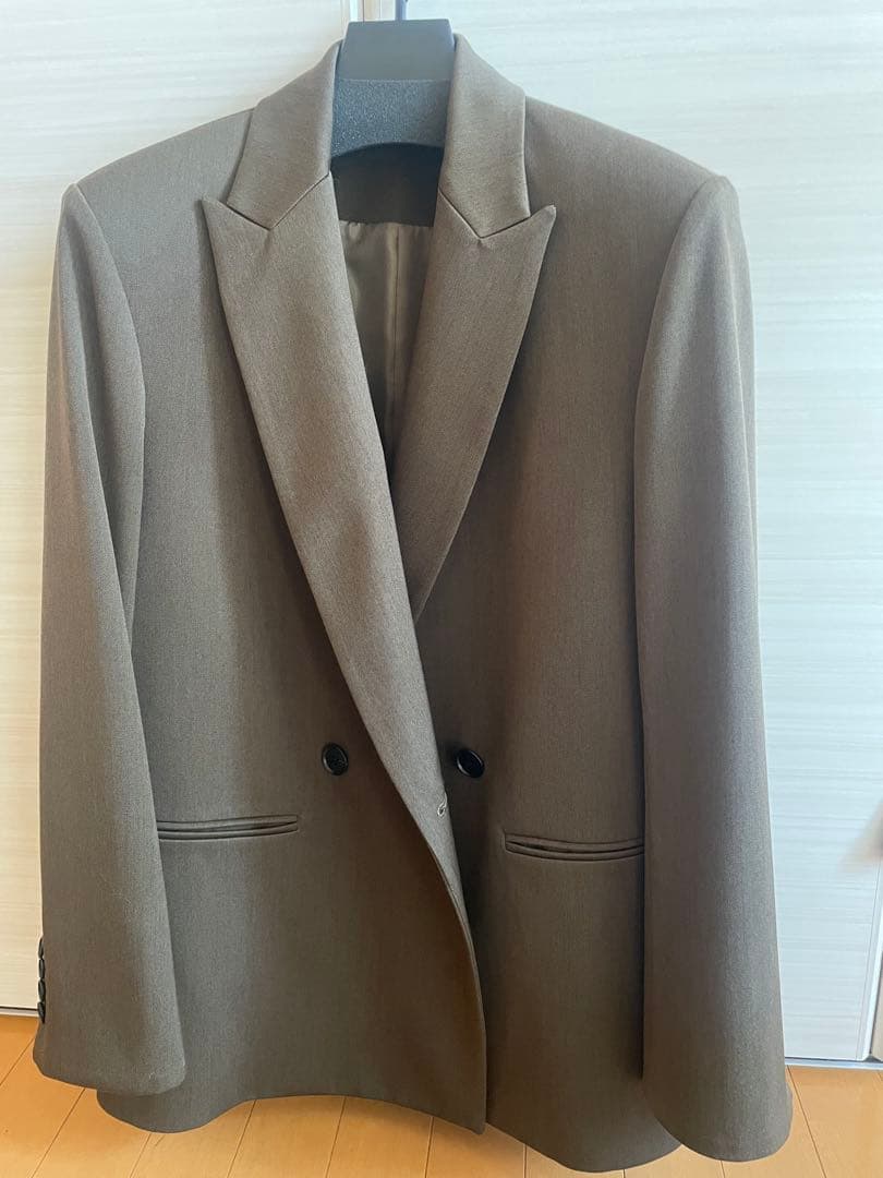 ジャケット・アウター Double breasted blazer (-olive brown-)