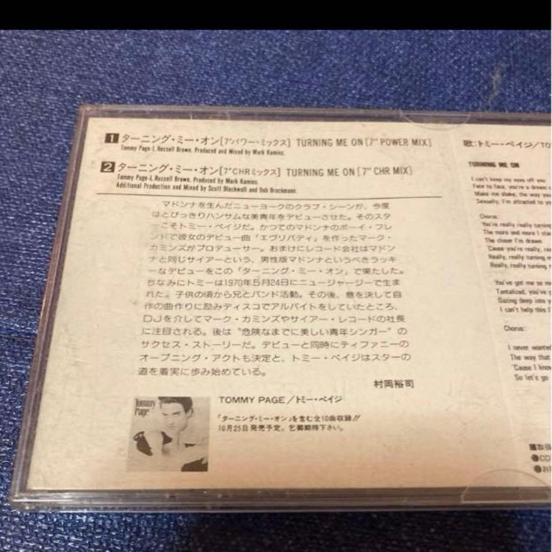 トミー・ペイジ  PAGE .ターンイング　8センチ8cmシングルCD