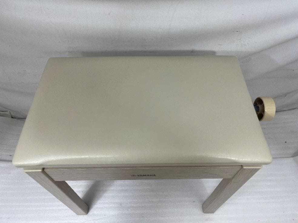 ※81393※YAMAHAピアノ椅子（ホワイトアッシュ）★送料無料