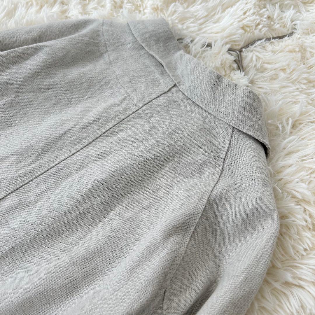 fog linen work リネン コートワンピース