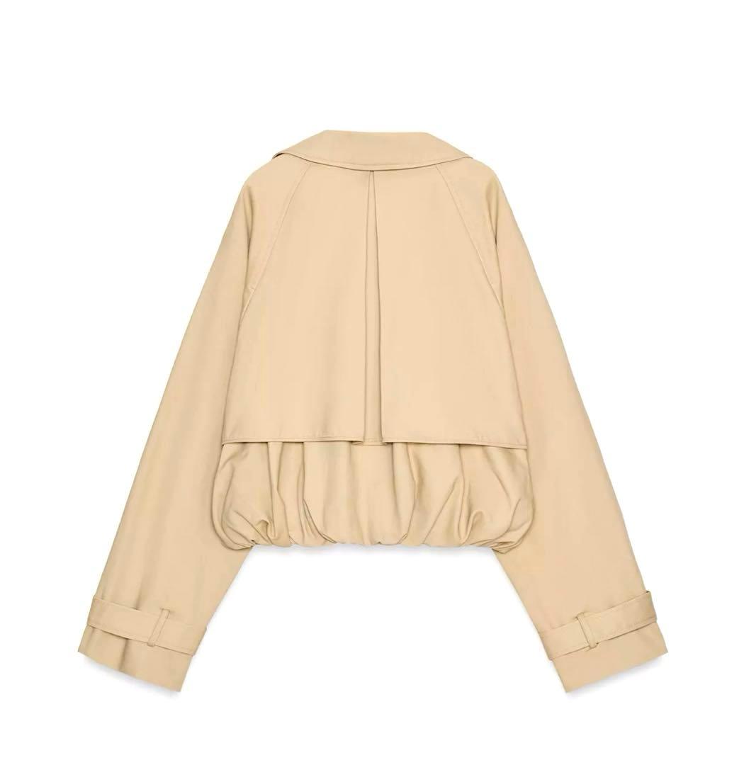 【ZARA】ザラM ショートバルーン トレンチコート ショートコート ジャケット