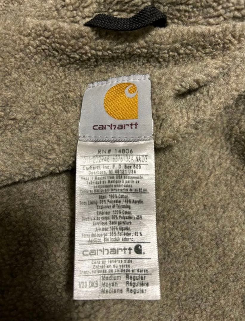 Carhartt ダークブラウン ベスト　made in Mexico USA製