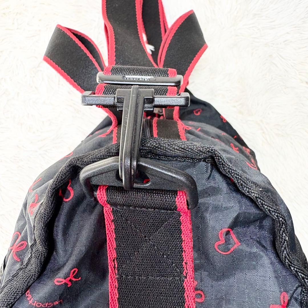 レスポートサック ミニボストンバッグ 2way 軽量 リボン柄 ハート柄