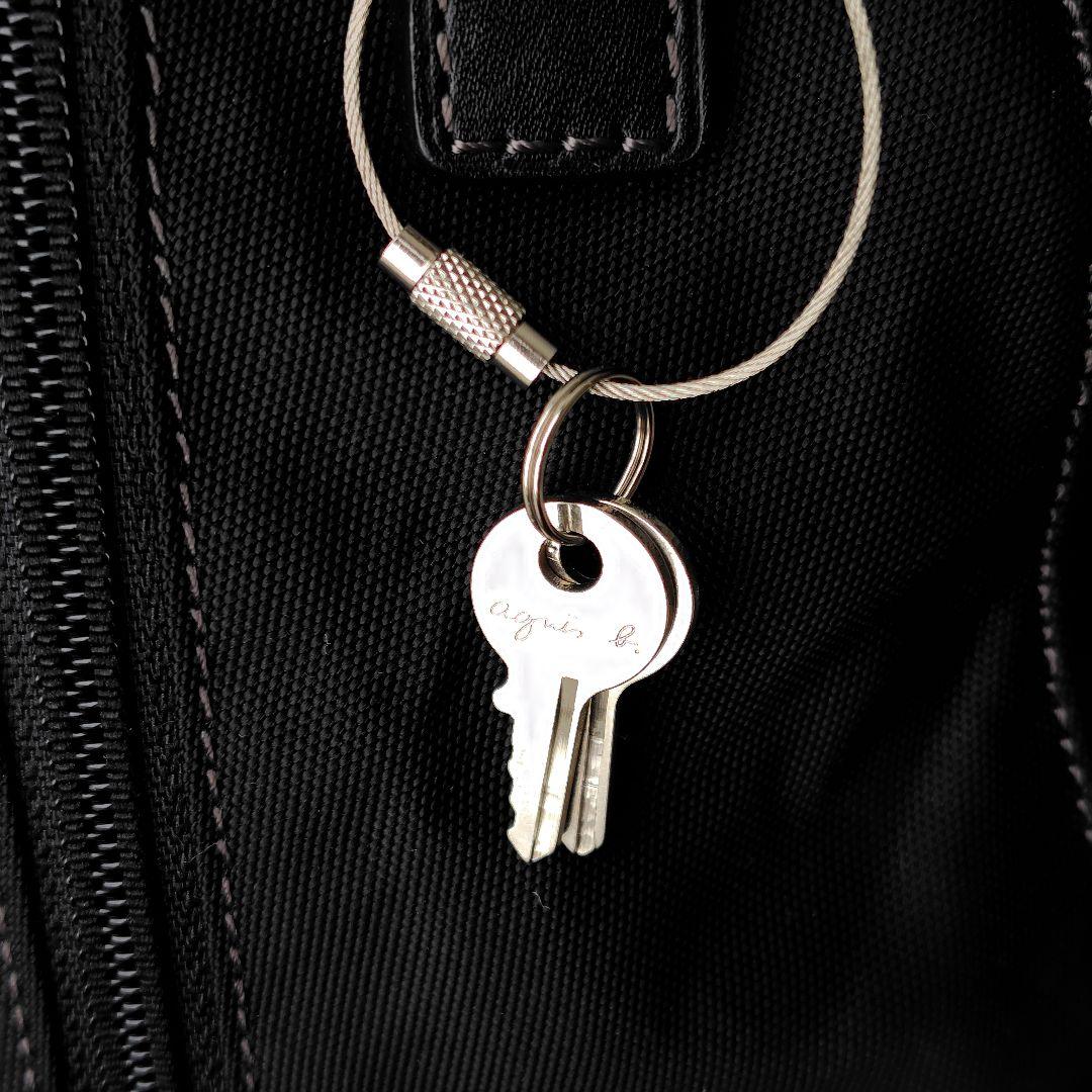美品✨️agnes b.VOYAGE　ボストンバッグ　2way　鍵付き　ブラック