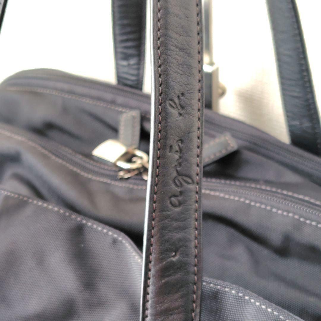 美品✨️agnes b.VOYAGE　ボストンバッグ　2way　鍵付き　ブラック