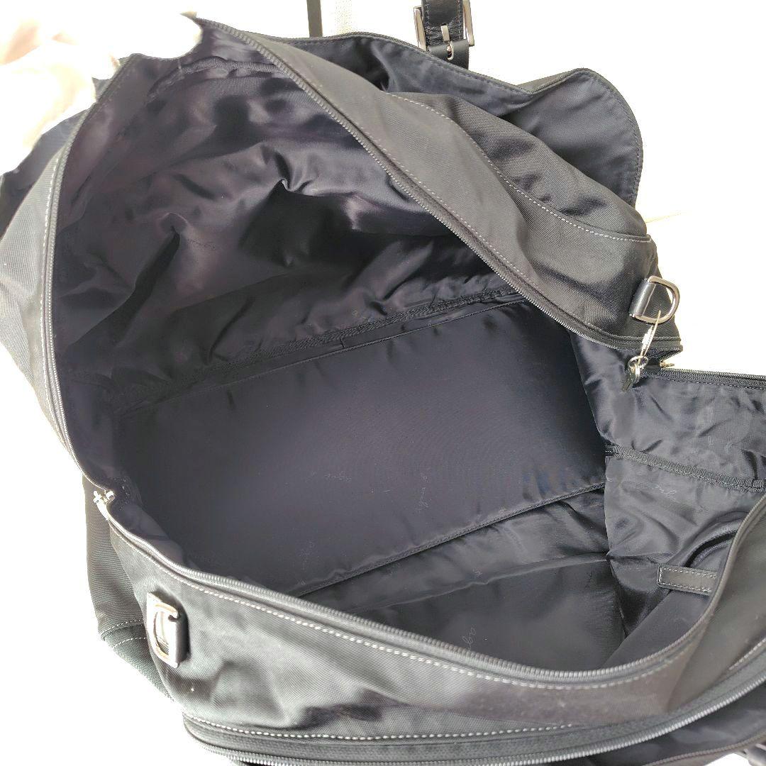 美品✨️agnes b.VOYAGE　ボストンバッグ　2way　鍵付き　ブラック