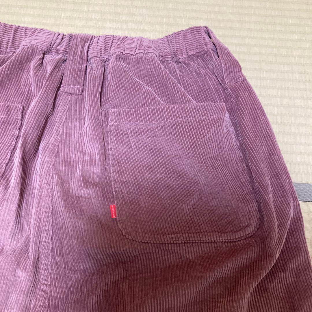 コーデュロイパンツ　パープルピンク　XL相当
