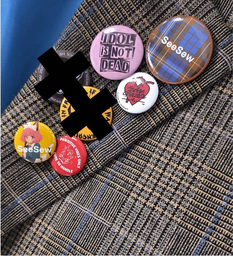 【See Sew】GRUNGE CHECK TAILORED JACKET