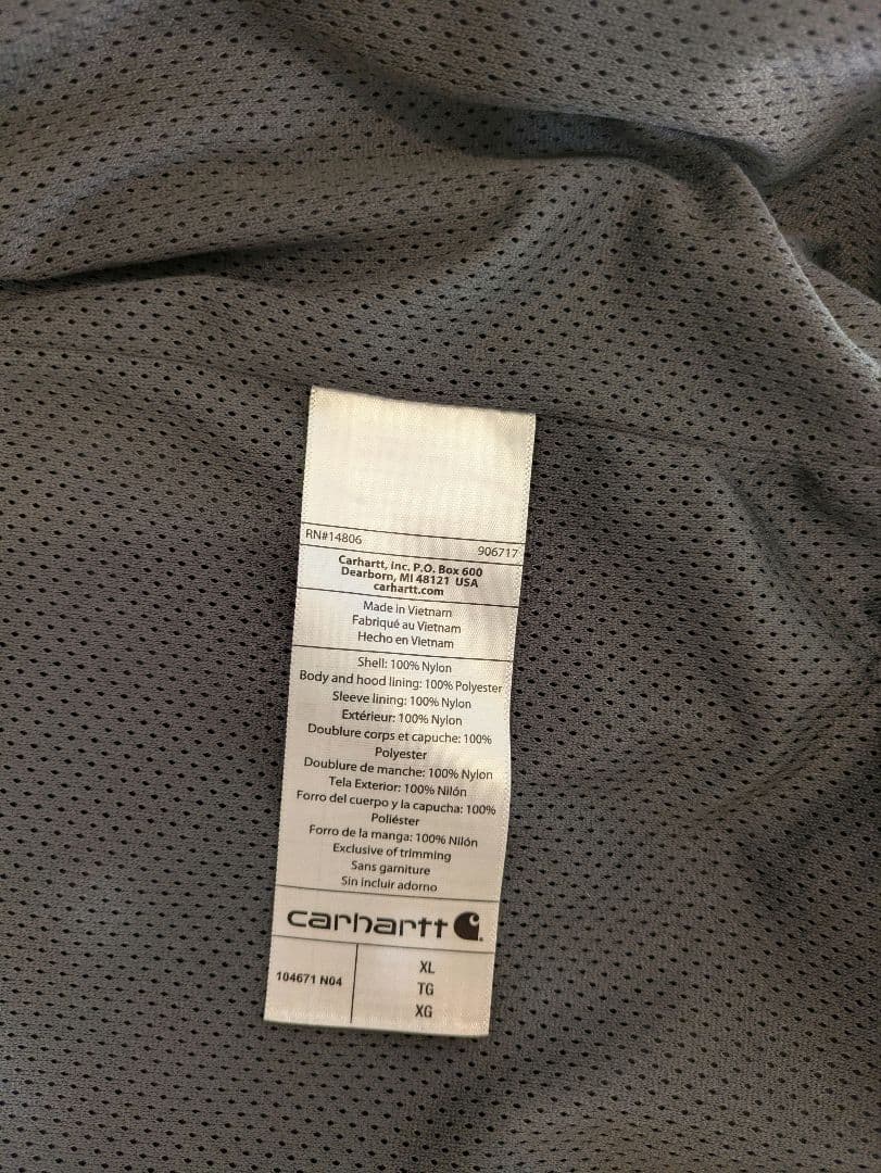Carhartt　カーハート ナイロンジャケット黒
