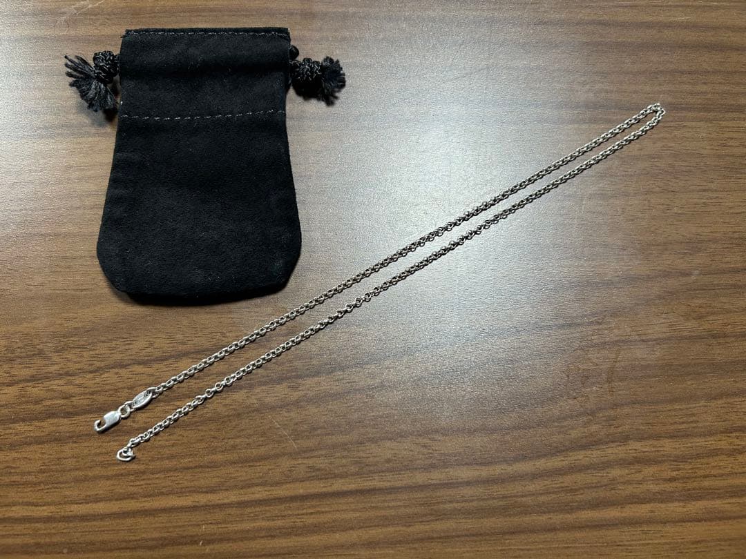 【訳アリ】クロムハーツ　ロールチェーン　留め具破損