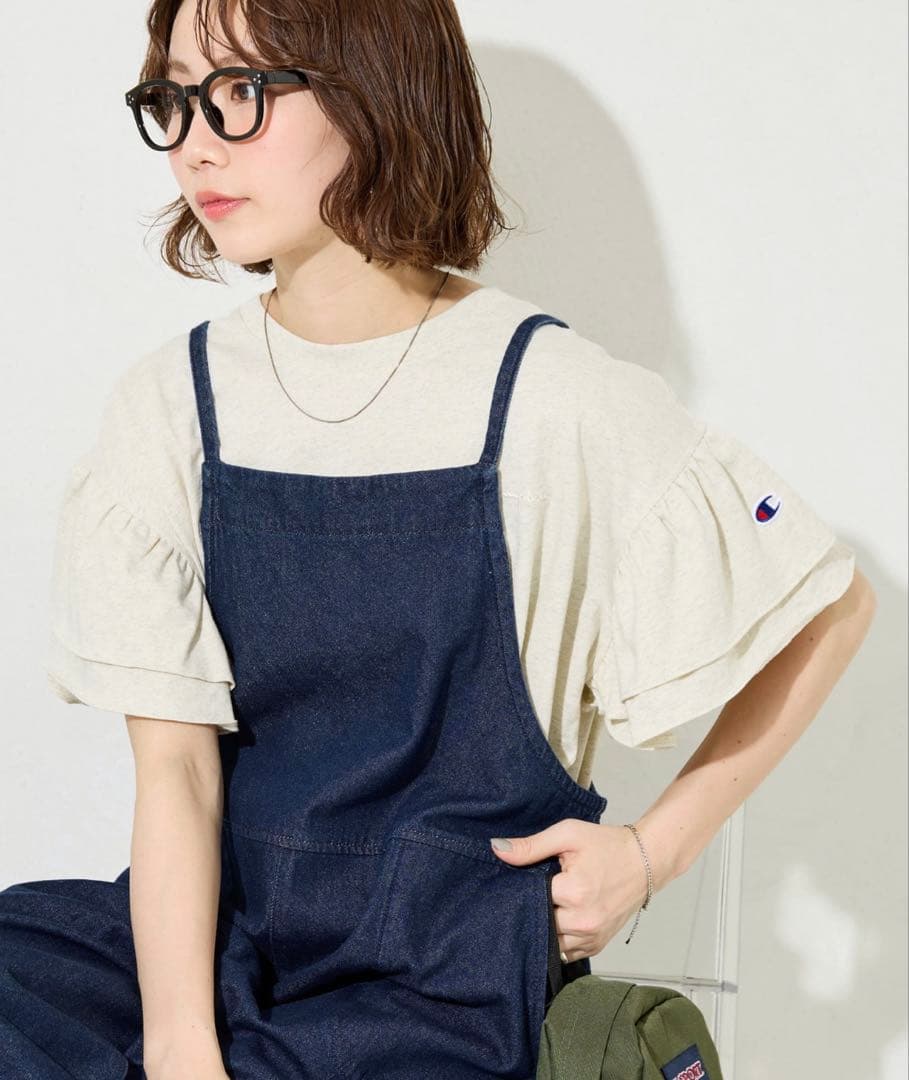 チャンピオン フリル袖トップス【エマ】