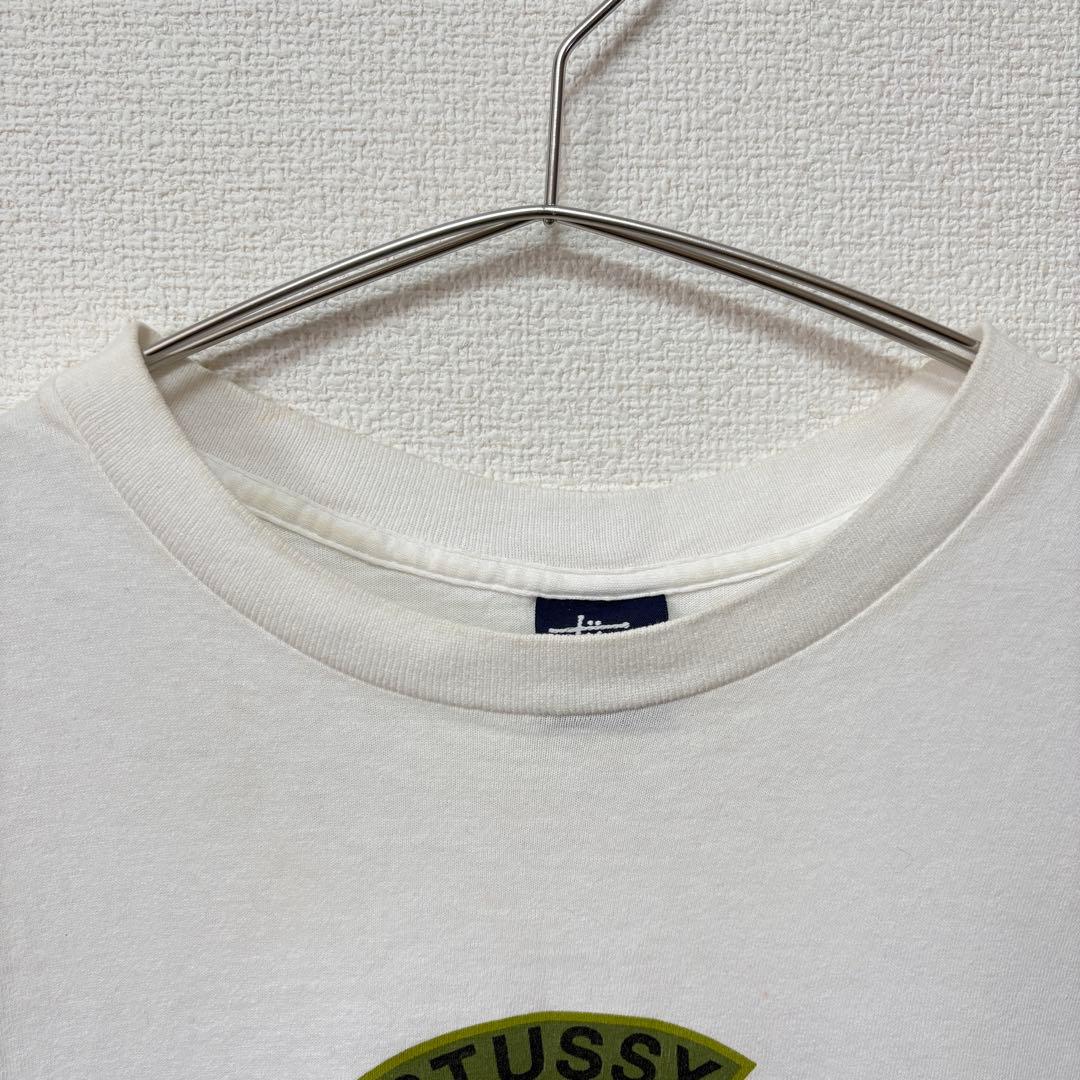 STUSSY ステューシー ホワイト Tシャツ 熊 ベア USA製 L オールド