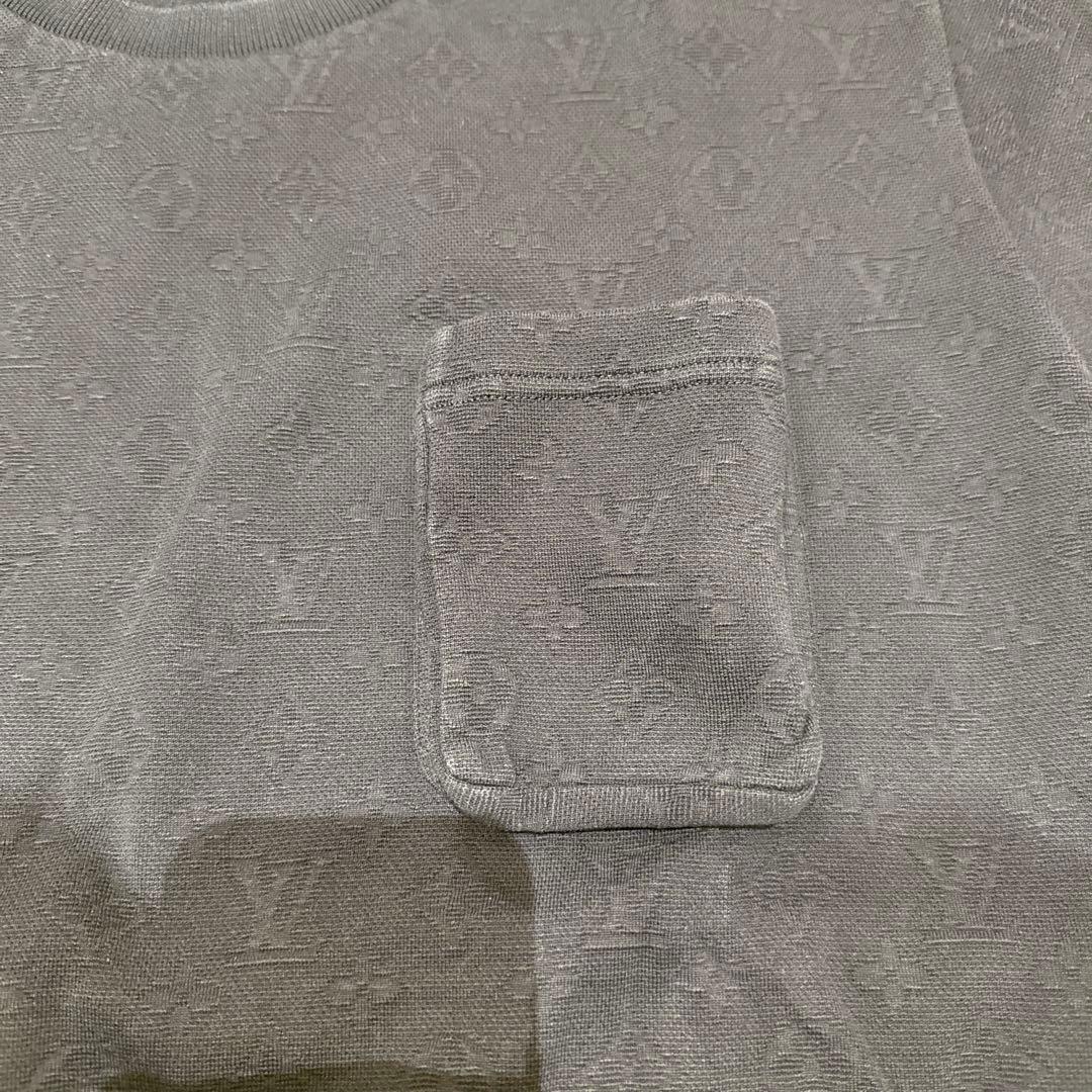 ルイヴィトン　ネイビー Tシャツ フロントポケット付き